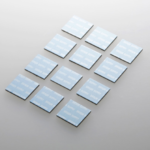 パソコン冷却パット(17mm・角型・12枚入り・ブルー・iPhone/iPad/タブレットPC/スマートフォン/各種モバイル機器対応)