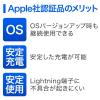 【アウトレット】ライトニングケーブル(Apple MFi認証品・充電・同期・Lightning・1m・ブラック)