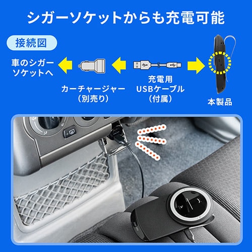 車載bluetoothスピーカー ハンズフリー 通話 音楽対応 Bluetooth4 1 高音質 3w Yk Btcar003 デジモノパーツ Com