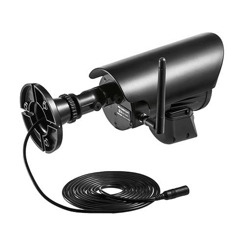 防犯カメラ&ワイヤレスモニターセット(防水屋外対応カメラ・ワイヤレス
