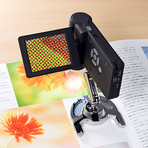 デジタル顕微鏡(マイクロスコープ・最大300倍・500万画素)