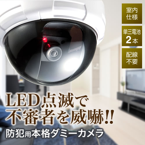 ダミーカメラ 防犯 監視 屋外 ドーム型 Led Eyekx Slankea72 デジモノパーツ Com