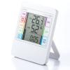 デジタル温湿度計(熱中症・インフルエンザ表示付・時計表示・壁掛け対応・高性能センサー搭載)