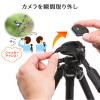 カメラ三脚(4段伸縮・デジカメ&一眼レフ&ビデオカメラ・マイクスピーカー対応)