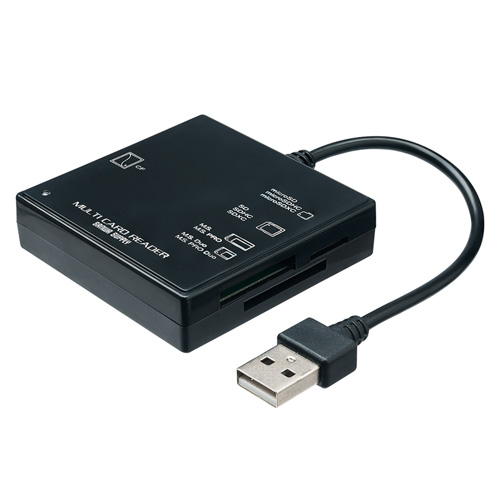 【アウトレット】USB2.0 カードリーダー(ブラック)
